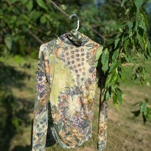 Etro tulle top with print 48 (12 us)